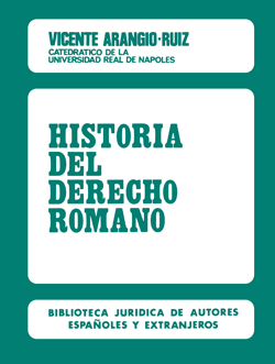 Historia del Derecho romano. 9788429012125