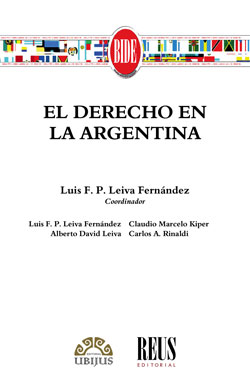 El Derecho en la Argentina. 9788429020618