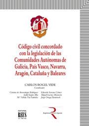 Código civil concordado con la legislación de las Comunidades Autónomas de Galicia, País Vasco, Navarra, Aragón, Cataluña y Baleares. 9788429015034