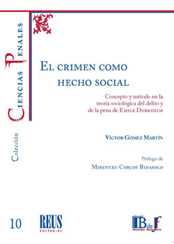 El crimen como hecho social. 9788429027020