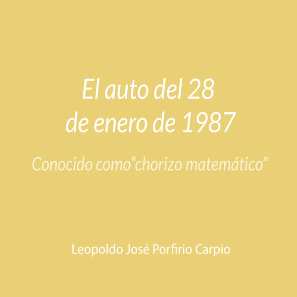 El “auto del chorizo matemático” y la desconfianza del consumidor