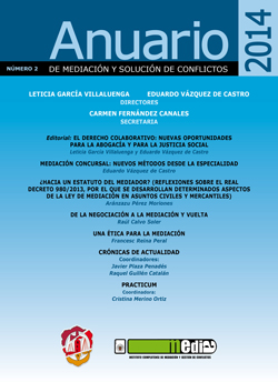 Anuario de mediación y solución de conflictos