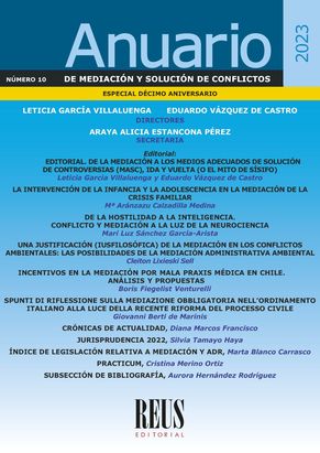 Anuario de Mediación y solución de conflictos 2022