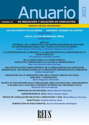 Anuario de mediación y solución de conflictos