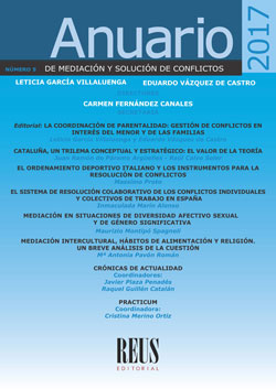 Anuario de mediación y solución de conflictos